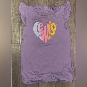 Levi's Kids Shirt in Purple with Heart Logo